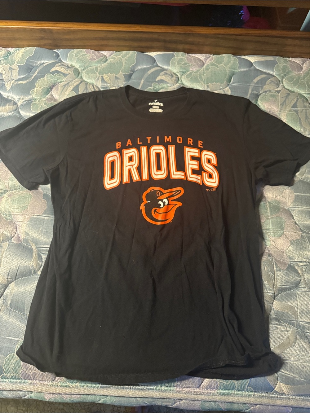 Fanatics Black Baltimore Orioles Graphic Tee with Orange Logo